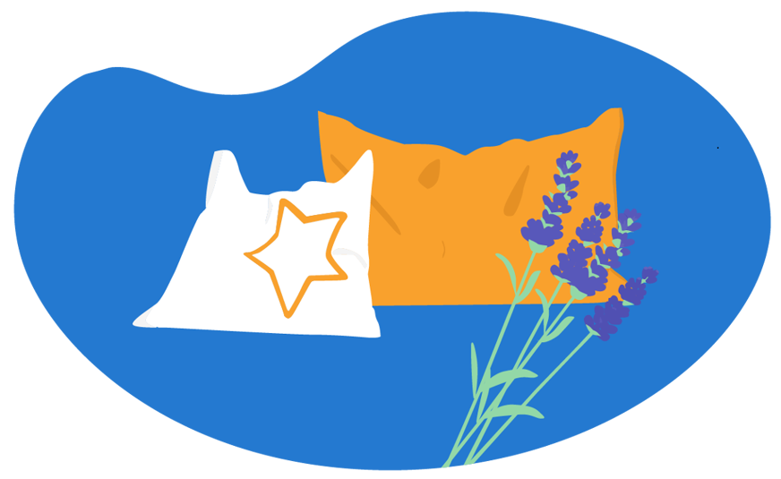 lavender on pillow